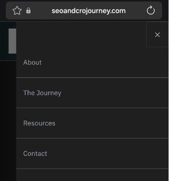 Optimized for Mobile: Building a Fast WordPress Experience mobile hamburger drop down
